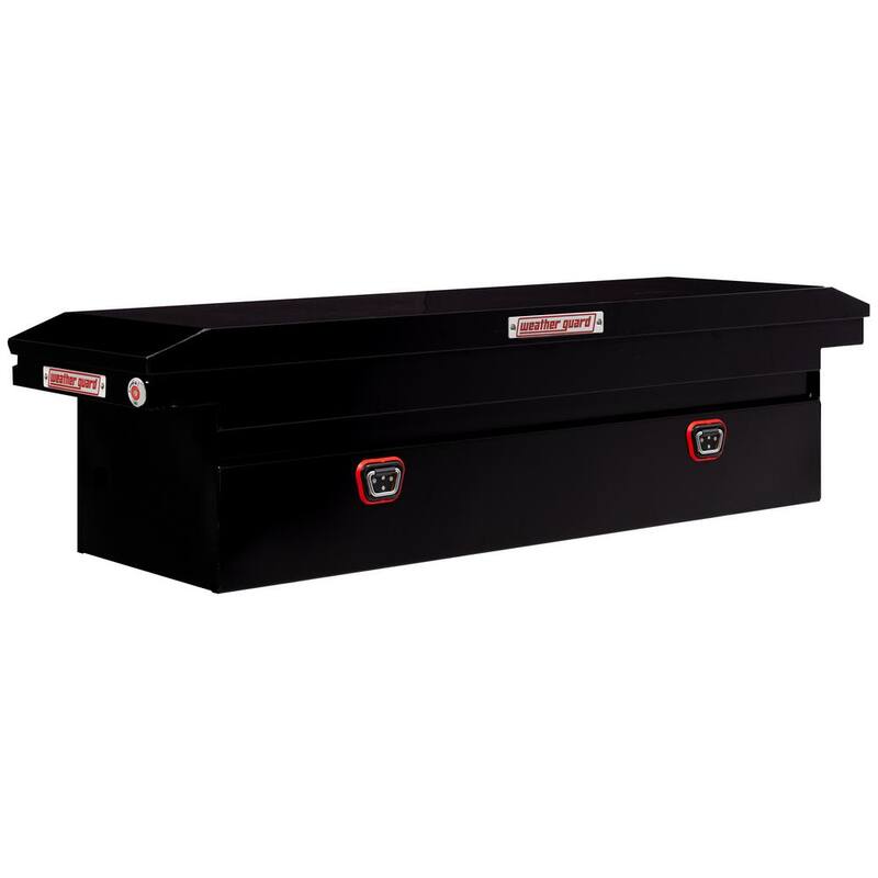 Weather Guard 72 in. Gloss Black Steel Full Size Low Profile Crossover Truck Tool Box - 120-5-04