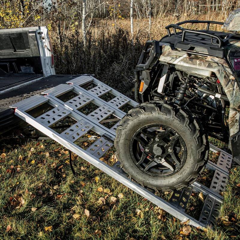 YuTrax 69 in. Tri-Fold Ramp, High-Strength Extruded Aluminum, 2200 lb. Load Capacity - YR300