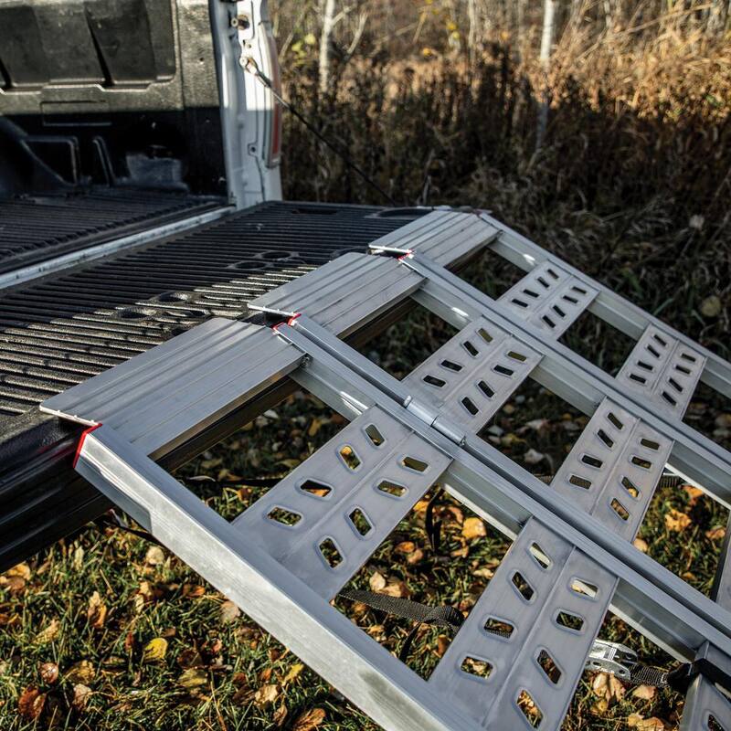 YuTrax 69 in. Tri-Fold Ramp, High-Strength Extruded Aluminum, 2200 lb. Load Capacity - YR300