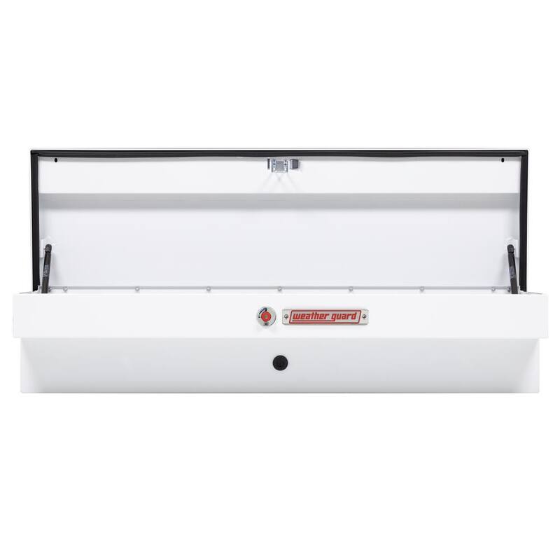 Weather Guard 56 in. White Steel Lo-Side Truck Tool Box - 175-3-04