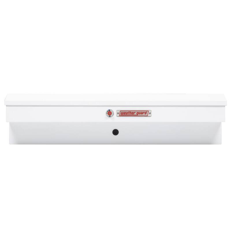 Weather Guard 56 in. White Steel Lo-Side Truck Tool Box - 175-3-04