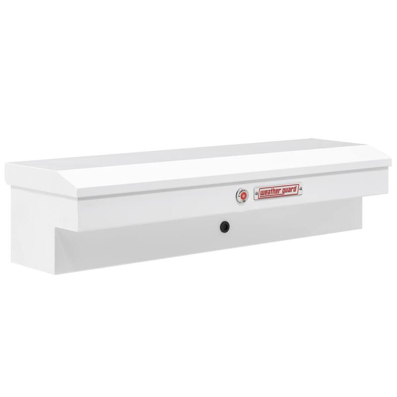 Weather Guard 56 in. White Steel Lo-Side Truck Tool Box - 175-3-04