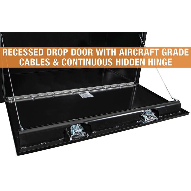 Buyers Products Company 24 in. x 24 in. x 48 in. Gloss Black Steel Underbody Truck Tool Box - 1704310