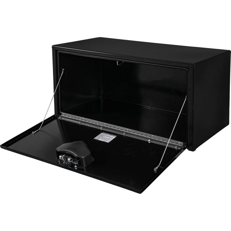 Buyers Products Company 18 in. x 18 in. x 36 in. Gloss Black Steel Underbody Truck Tool Box - 1702105