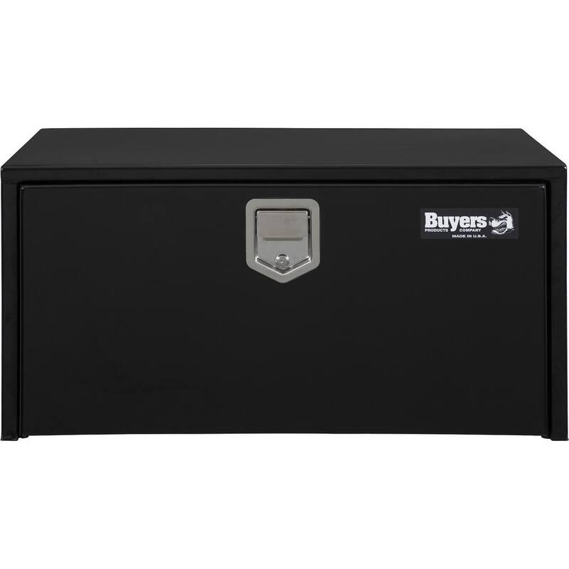 Buyers Products Company 18 in. x 18 in. x 36 in. Gloss Black Steel Underbody Truck Tool Box - 1702105