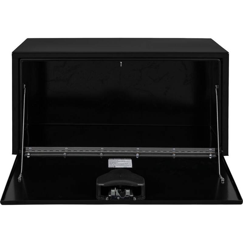 Buyers Products Company 18 in. x 18 in. x 36 in. Gloss Black Steel Underbody Truck Tool Box - 1702105