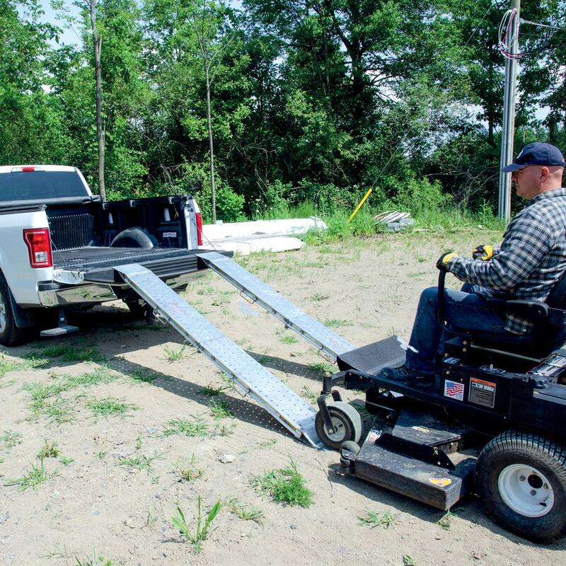 MetalTech 96 in. x 10 in. Portable Aluminum Ramps for Bike, Motorcycle and ATV, Loading Ramp for Pickup Truck and Trailer, 2-Pack - M-AR008