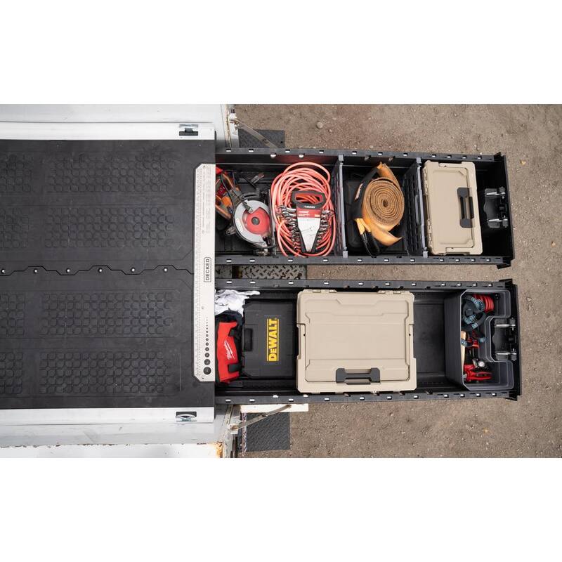 DECKED 74 in. System Length Storage System for Service Body Trucks (48 in. to 51 in. W) - XSB