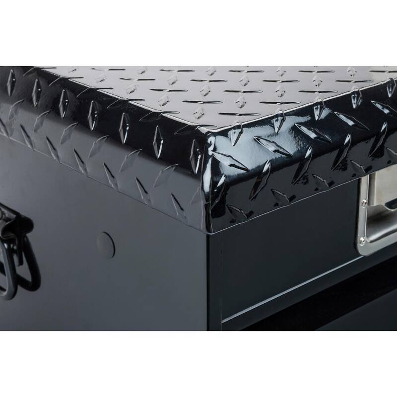 Crescent Jobox 49 in. Black Hybrid Steel/Aluminum Full Size Portable Truck Tool Box Chest - DYH1453002