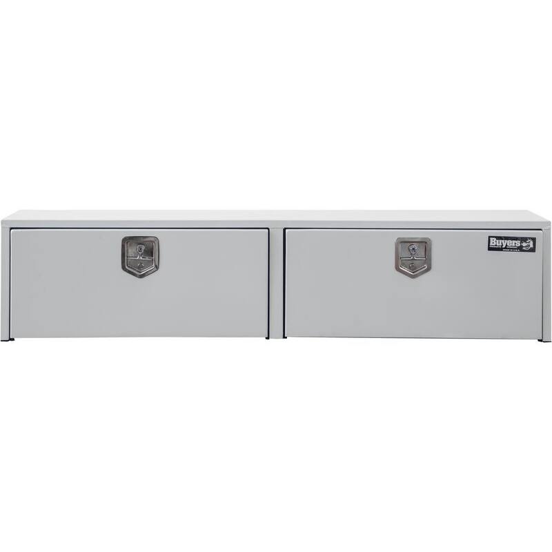 Buyers Products Company 88 White Steel Full Size Top Mount Truck Tool Box - 1702850
