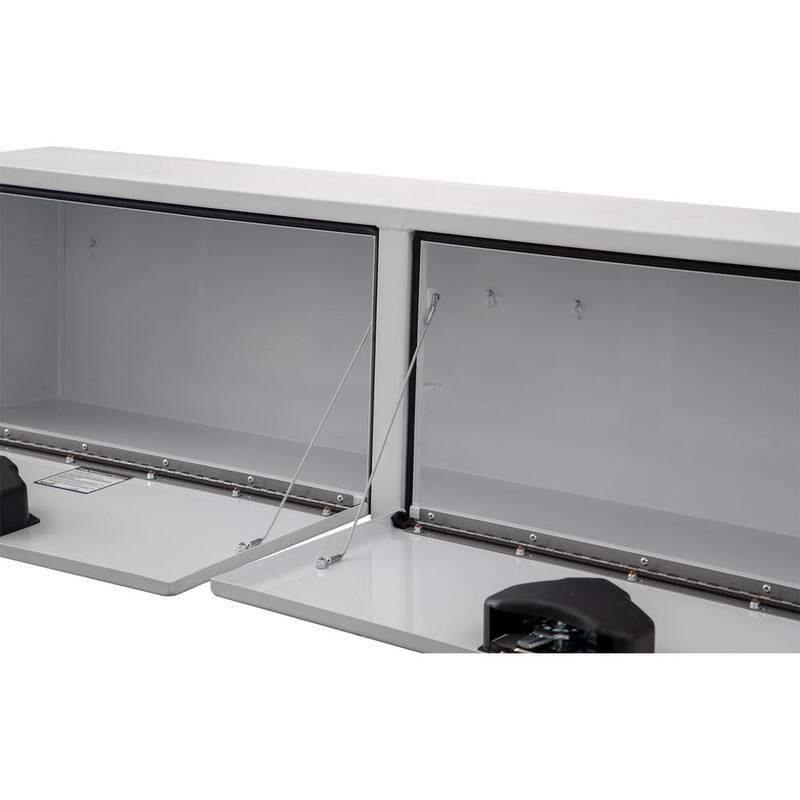 Buyers Products Company 88 White Steel Full Size Top Mount Truck Tool Box - 1702850