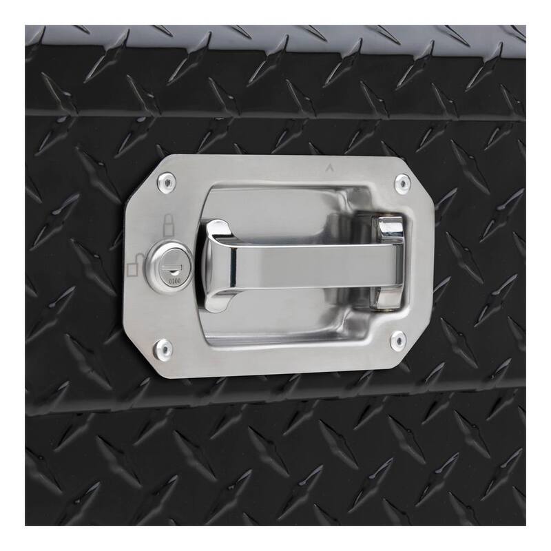 UWS 72 in. Gloss Black Aluminum Low Profile Crossbed Truck Tool Box - EC10622
