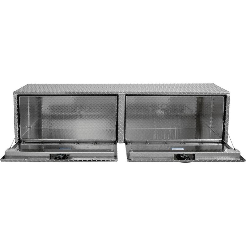 Buyers Products Company 90 Inch Diamond Tread Aluminum Top Mount Truck Tool Box - 1701565