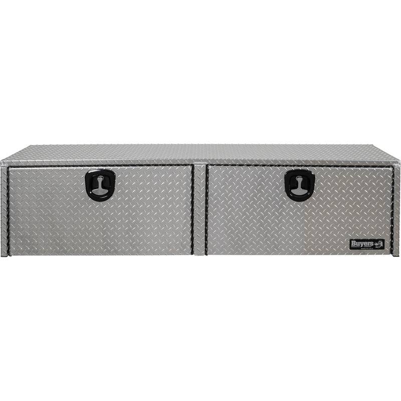 Buyers Products Company 90 Inch Diamond Tread Aluminum Top Mount Truck Tool Box - 1701565