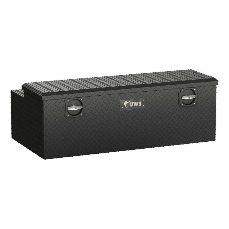 UWS 47.875 in. Matte Black Aluminum Full Size Chest Truck Tool Box - EC20503