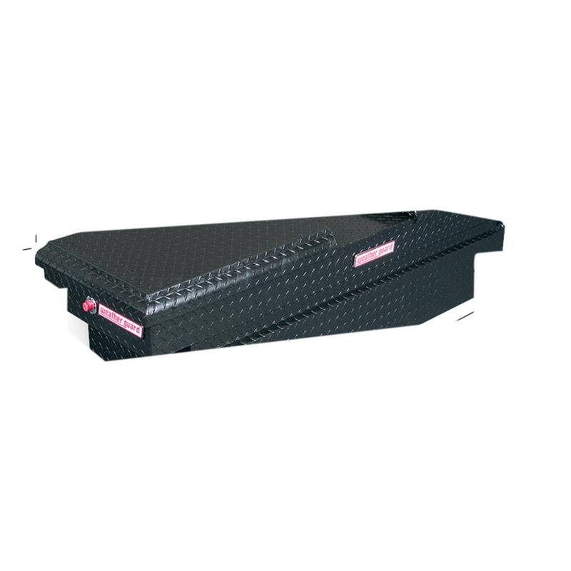 Weather Guard 71.5 Matte Black Aluminum Full Size Crossbed Truck Tool Box - 124-5-01