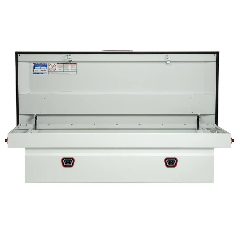 Weather Guard 72 in. White Steel Full Size Crossover Truck Tool Box - 116-3-04