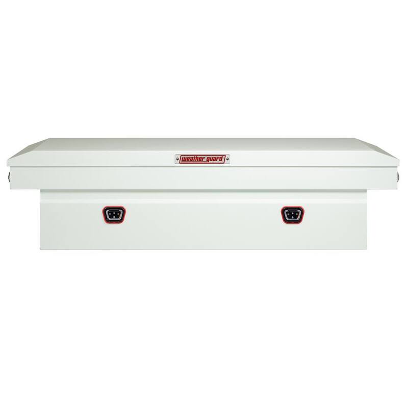 Weather Guard 72 in. White Steel Full Size Crossover Truck Tool Box - 116-3-04