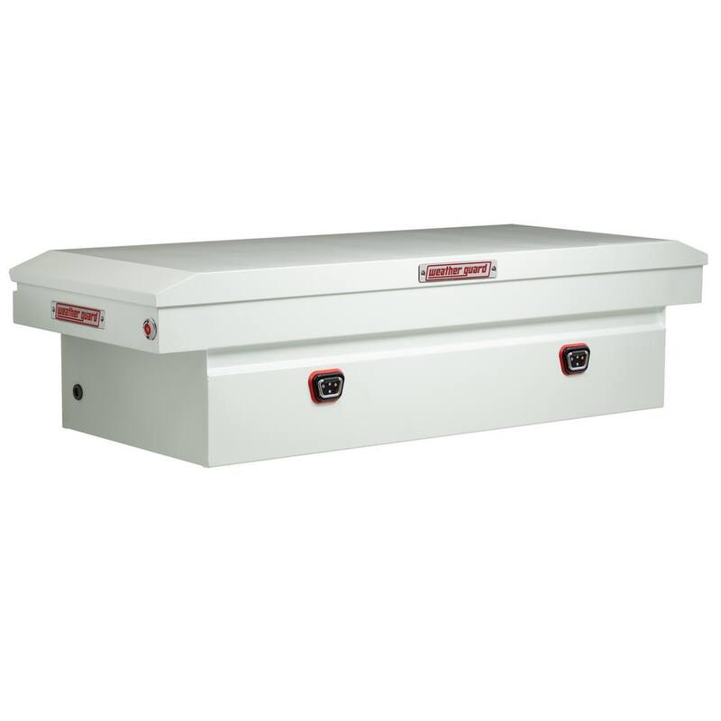 Weather Guard 72 in. White Steel Full Size Crossover Truck Tool Box - 116-3-04