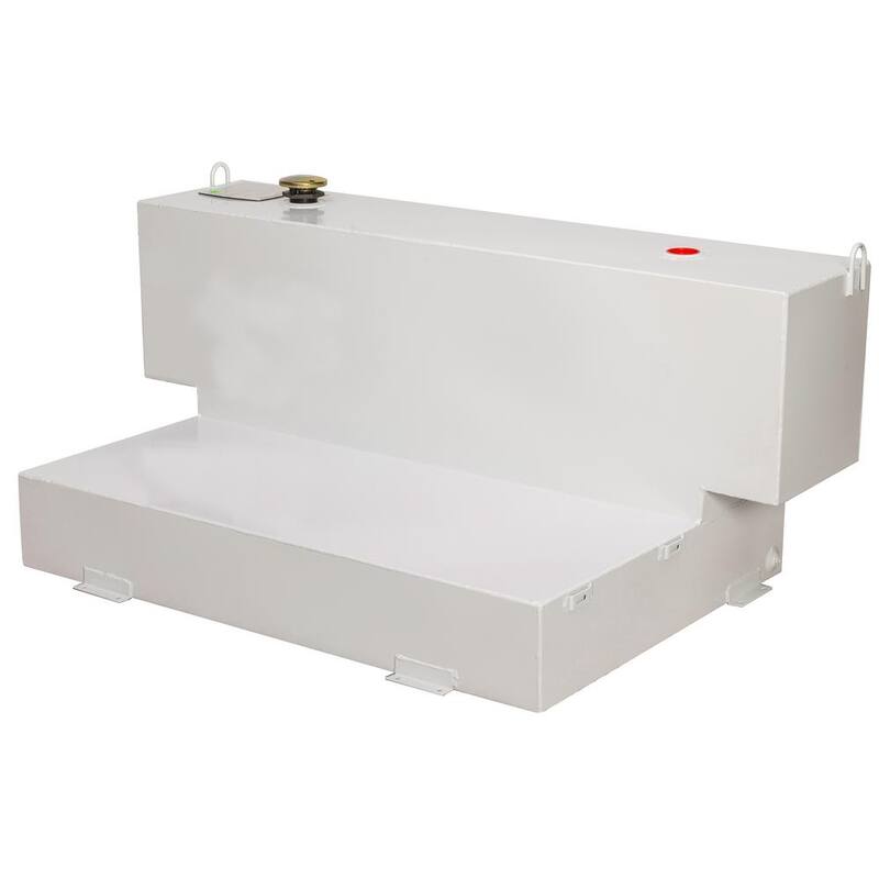 Crescent Jobox Short-Bed L-Shaped Steel Liquid Transfer Tank in White - 498000