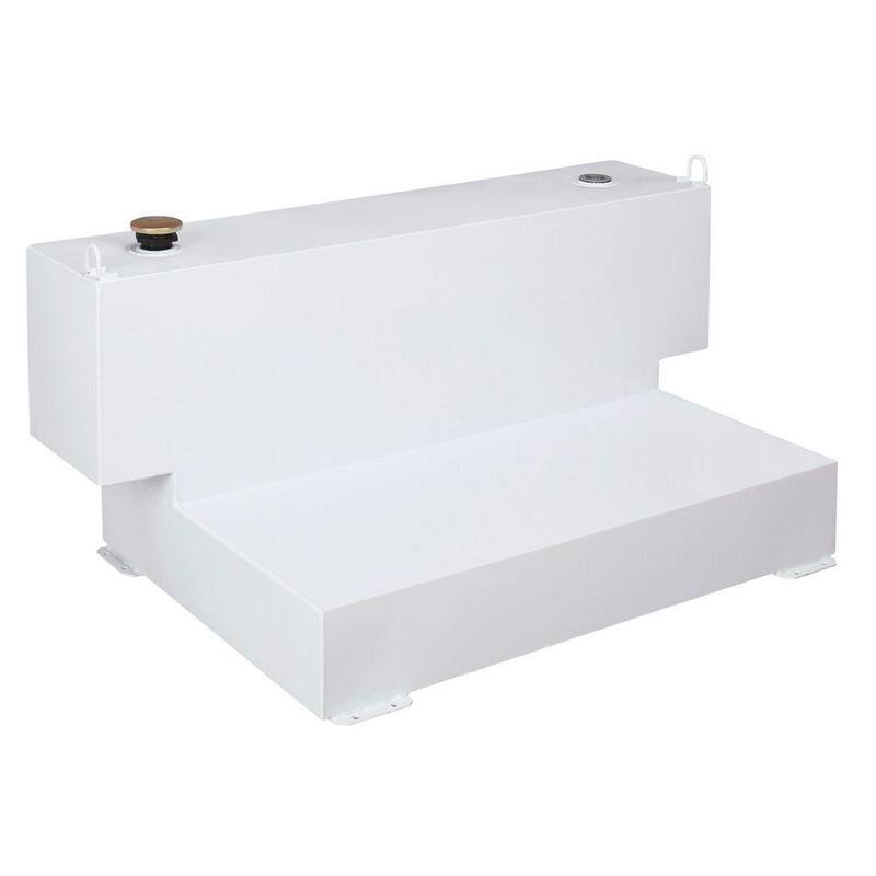 Crescent Jobox Short-Bed L-Shaped Steel Liquid Transfer Tank in White - 498000