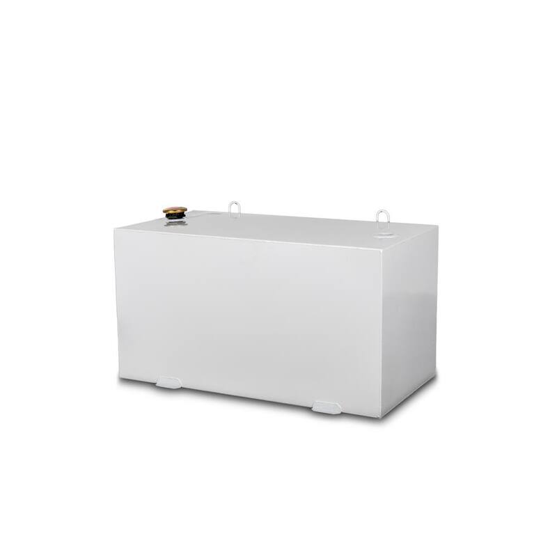 Crescent Jobox Rectangular Steel Liquid Transfer Tank in White - 484000