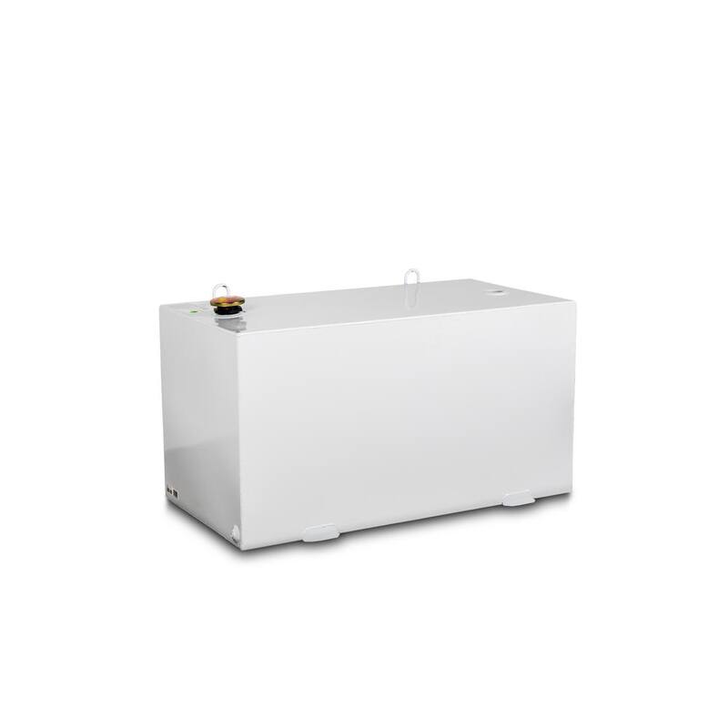Crescent Jobox Rectangular Steel Liquid Transfer Tank in White - 484000