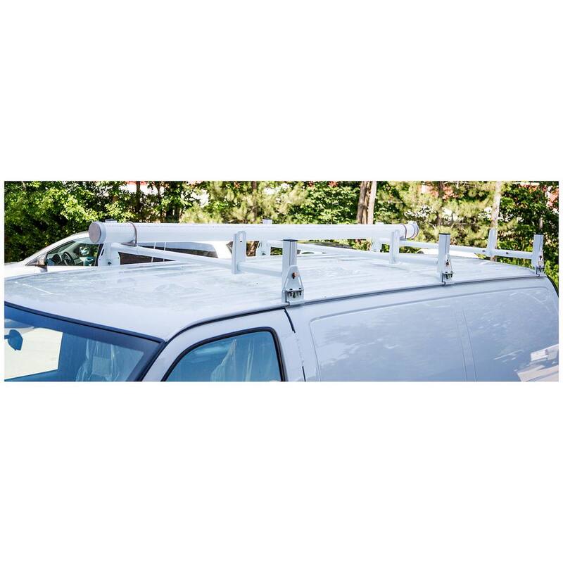 Buyers Products Company Heavy Duty Van Ladder Rack in White - 1501310