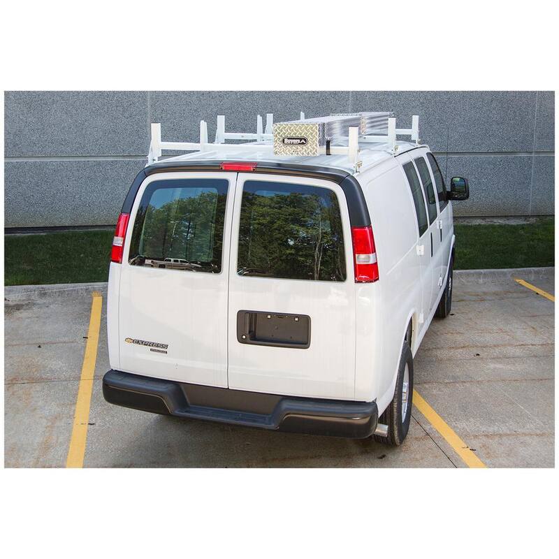 Buyers Products Company Heavy Duty Van Ladder Rack in White - 1501310