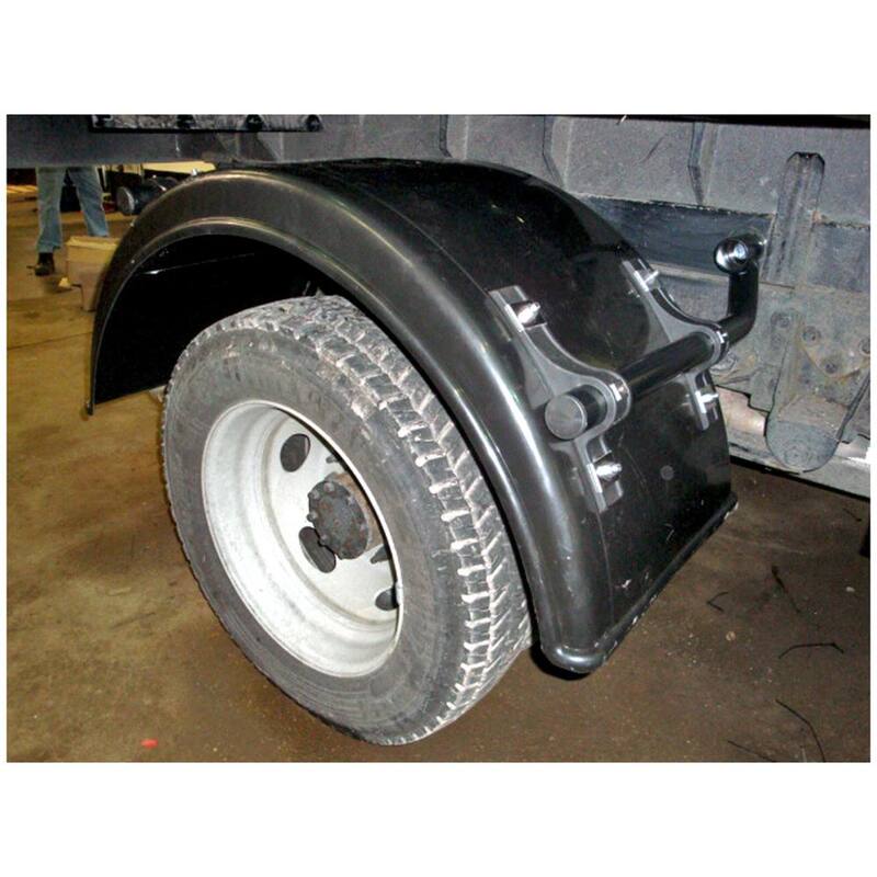 Buyers Products Company Smooth Black Polyethylene Fender-Fits Minimum 19.5 Inch Dual Rear Wheels - 8590195