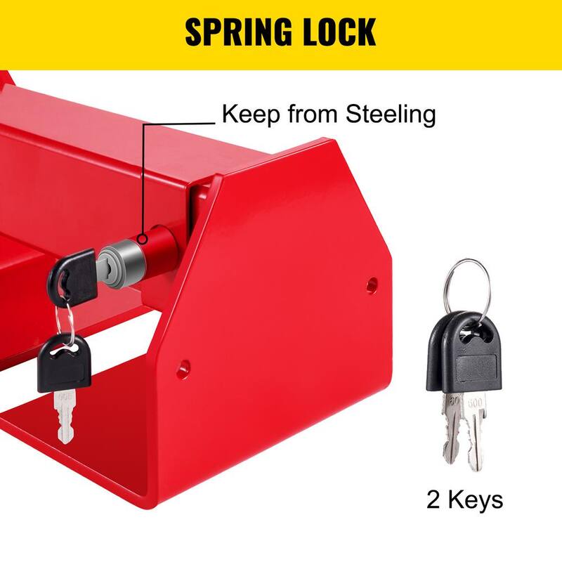 VEVOR Cargo Container Lock 9.84 in. -17.32 in. Locking Distance Semi Truck Door Locks with 2 Keys Shipping Container - JZXGDYCHS-H841ZYTV0-0702
