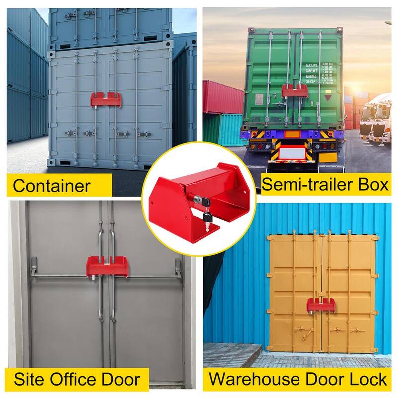 VEVOR Cargo Container Lock 9.84 in. -17.32 in. Locking Distance Semi Truck Door Locks with 2 Keys Shipping Container - JZXGDYCHS-H841ZYTV0-0702