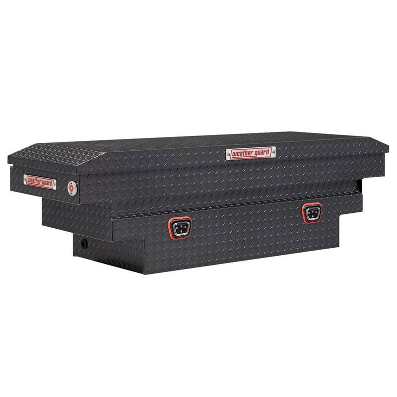 Weather Guard 62.5 in. Gray Aluminum Compact Deep Crossover Truck Tool Box - 137-6-04