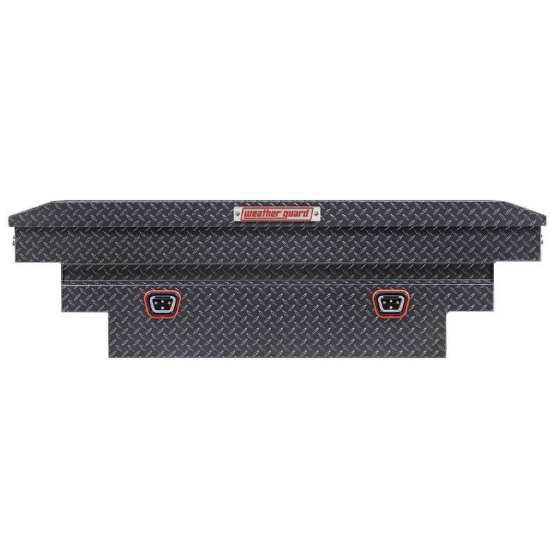 Weather Guard 62.5 in. Gray Aluminum Compact Deep Crossover Truck Tool Box - 137-6-04