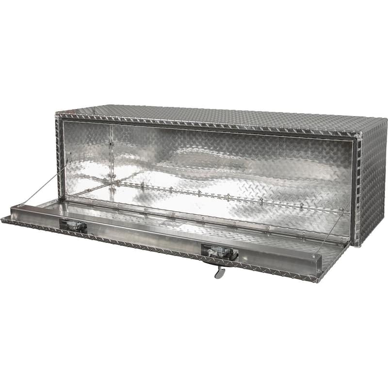 Buyers Products Company 18 in. x 18 in. x 60 in. Diamond Plate Tread Aluminum Underbody Truck Tool Box - 1705115