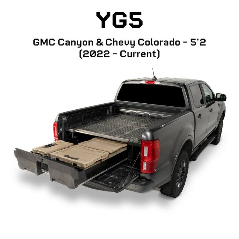 DECKED 5 ft. 2 in. Bed Length Pick Up Truck Storage System for GMC Canyon and Chevrolet Colorado (2024-Current) - YG5