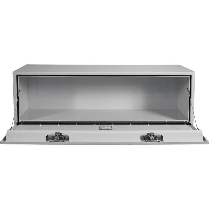 Buyers Products Company 18 in. x 18 in. x 60 in. White Steel Underbody Truck Tool Box - 1702415