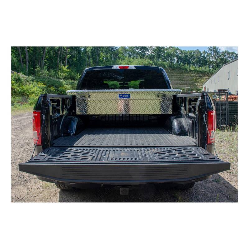 UWS 69 in. Silver Aluminum Low Profile Crossbed Truck Tool Box - EC10481