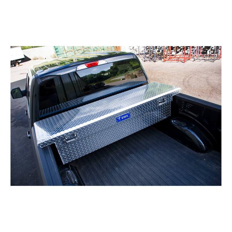 UWS 69 in. Silver Aluminum Low Profile Crossbed Truck Tool Box - EC10481