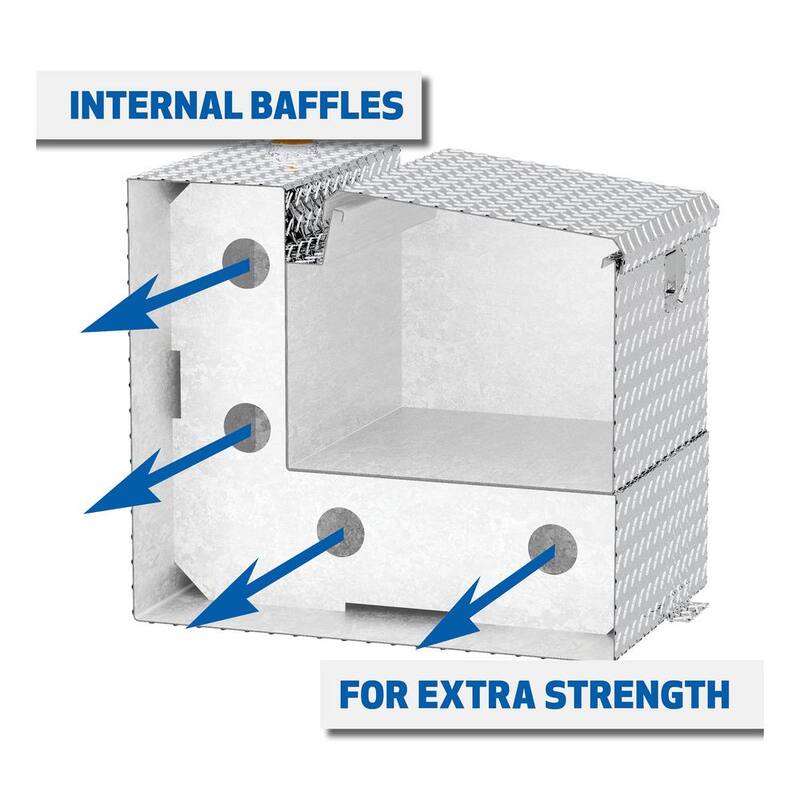 UWS 45 Gal. L-Shape and Aluminum Chest Transfer Tank Combo - TT-45-COMBO