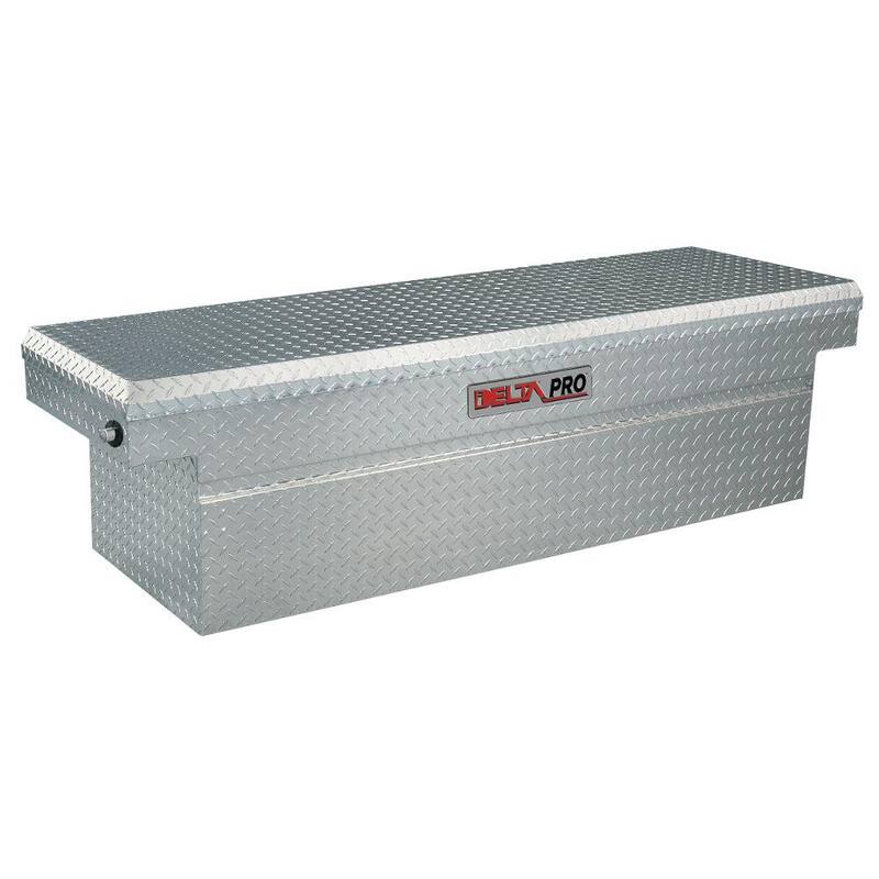 Crescent Jobox 72 in. Diamond Plate Aluminum Full Size and Super Duty  Crossover Truck Tool Box Pushbutton Gear-Lock™ - 1701000