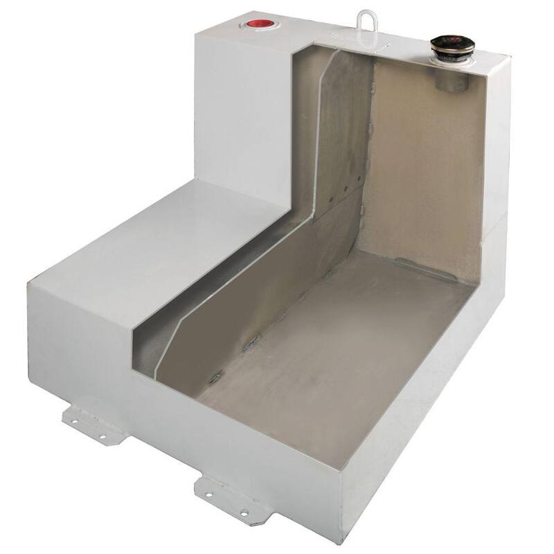 Crescent Jobox L-Shaped Steel Liquid Transfer Tank in White - 482000