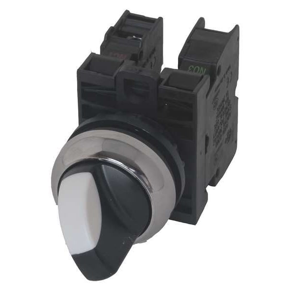 Interruptor selector no iluminado de Eaton, AL, cromo, 4A - M22M-WKV-K11