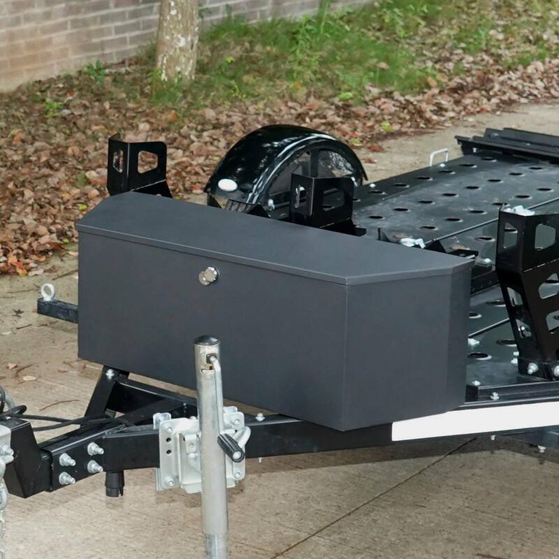 VEVOR Trailer Tongue Box, Carbon Steel Truck Tool Box Chest, Heavy Duty Trailer Box Storage with Lock and Keys, Utility Tool - T36X12X12INCHJ5V8V0-0711