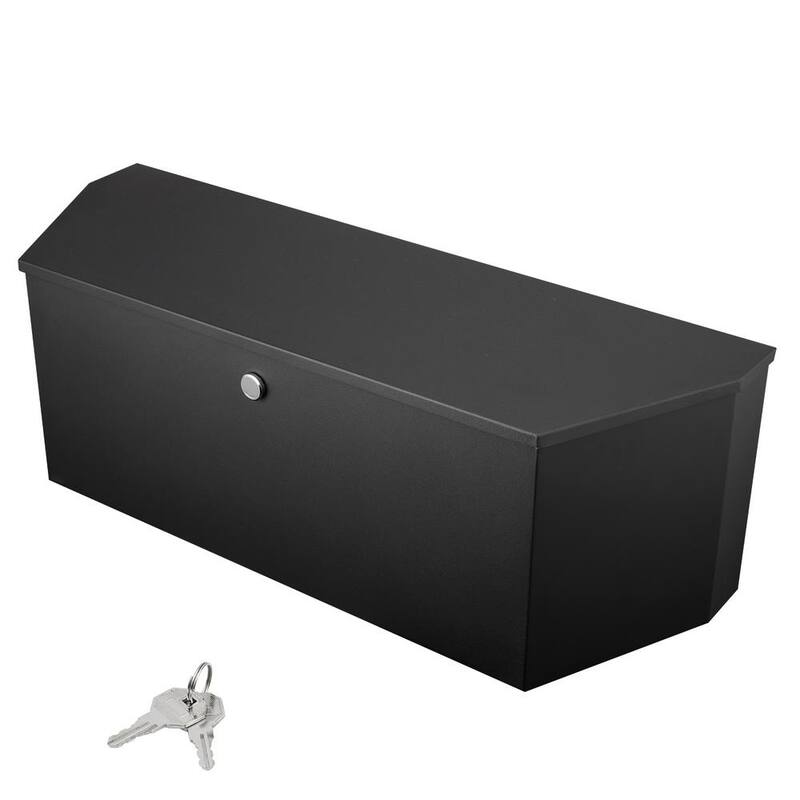 VEVOR Trailer Tongue Box, Carbon Steel Truck Tool Box Chest, Heavy Duty Trailer Box Storage with Lock and Keys, Utility Tool - T36X12X12INCHJ5V8V0-0711