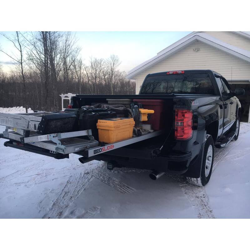 BEDSLIDE 1000 lbs. Capacity 75% Extension Truck, Van and SUV Slide Out Tray - 10-9548-CLS