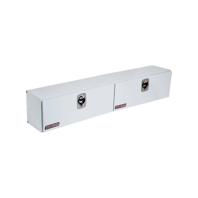 Weather Guard 90.25 White Steel Full Size Top Mount Truck Tool Box - 290-3-02