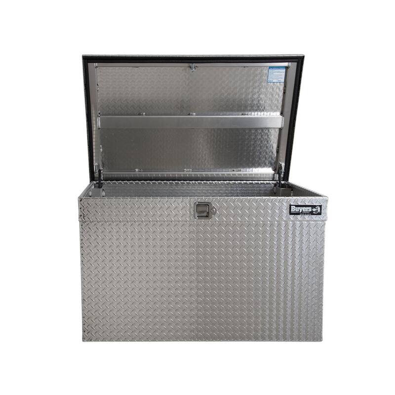 Buyer's Products 49 x 24 x 24 In Diamond Tread Aluminum All-Purpose Jumbo Chest Truck Toolbox - 1712110