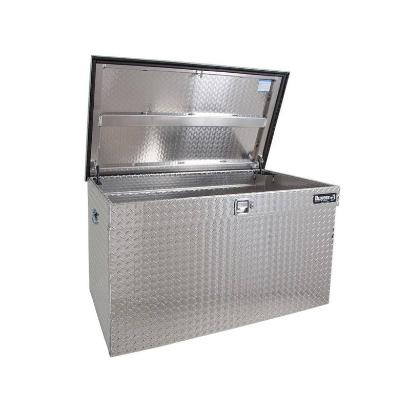 Buyer's Products 49 x 24 x 24 In Diamond Tread Aluminum All-Purpose Jumbo Chest Truck Toolbox - 1712110