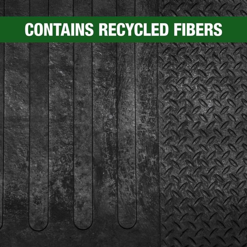 Boomerang RUBBER, INC 46 in. x 95 in. Universal Fit Truck Bed Mat Utility Cargo Liner Anti Fatigue Trim to Fit Floor Mat - TM420BAGGED